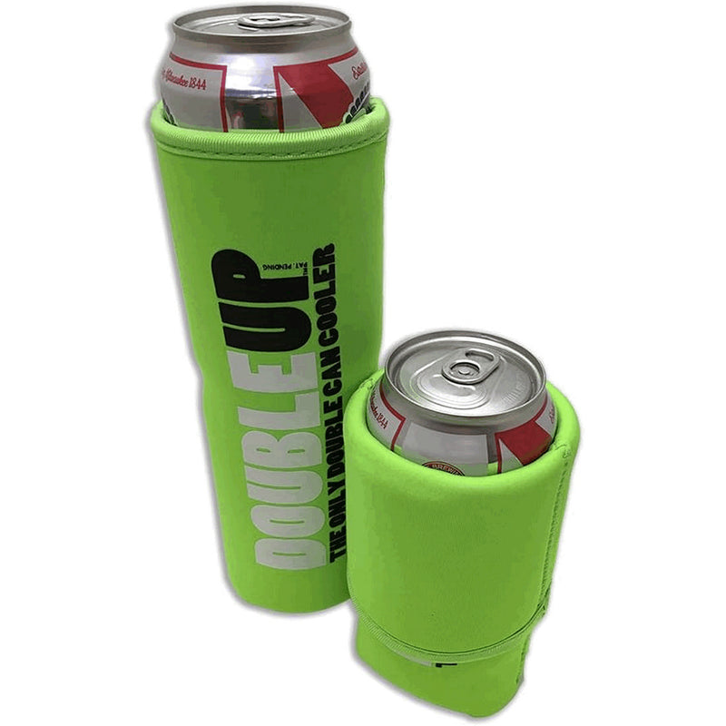 GREEN - DOUBLEUP CAN COOLERS