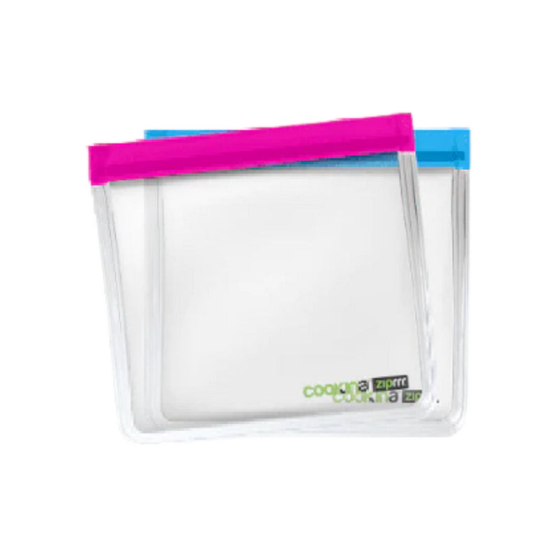 ZIPRRR REUSABLE FREEZER & STORAGE BAGS (2PK)