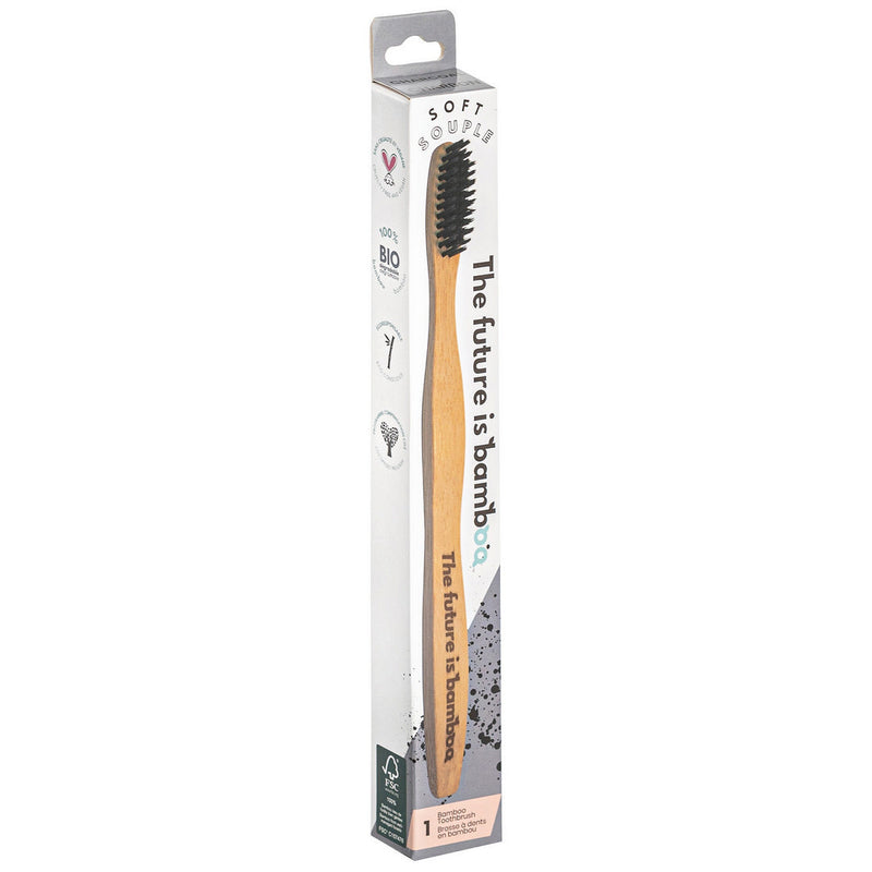 BAMBOO TOOTHBRUSHES - CHARCOAL