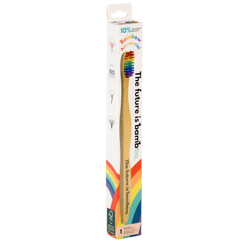 BAMBOO TOOTHBRUSHES - RAINBOW ADULT