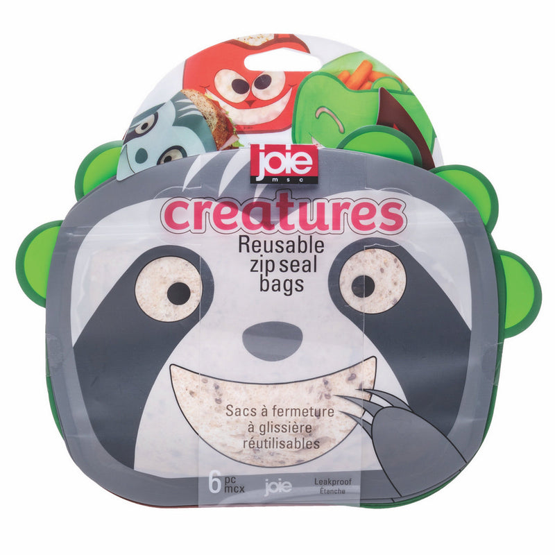 CREATURES REUSABLE ZIP SEAL BAGS