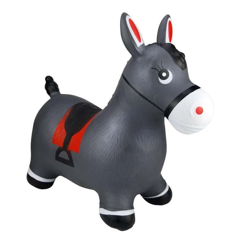 POP HOP! INFLATABLE GRAY BOUNCING HORSE