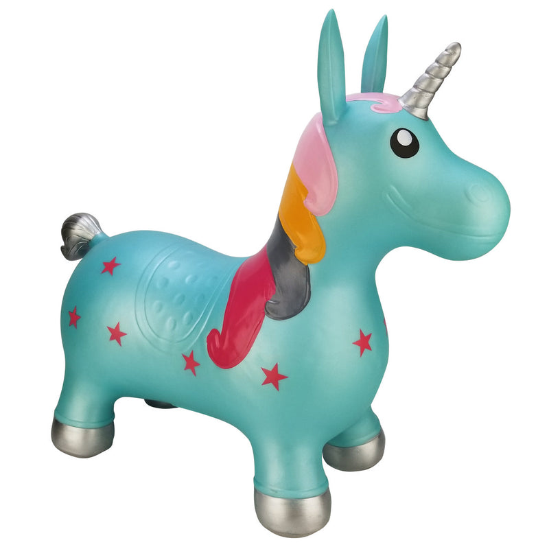 POP HOP! INFLATABLE MULTI COLOR BOUNCING UNICORN