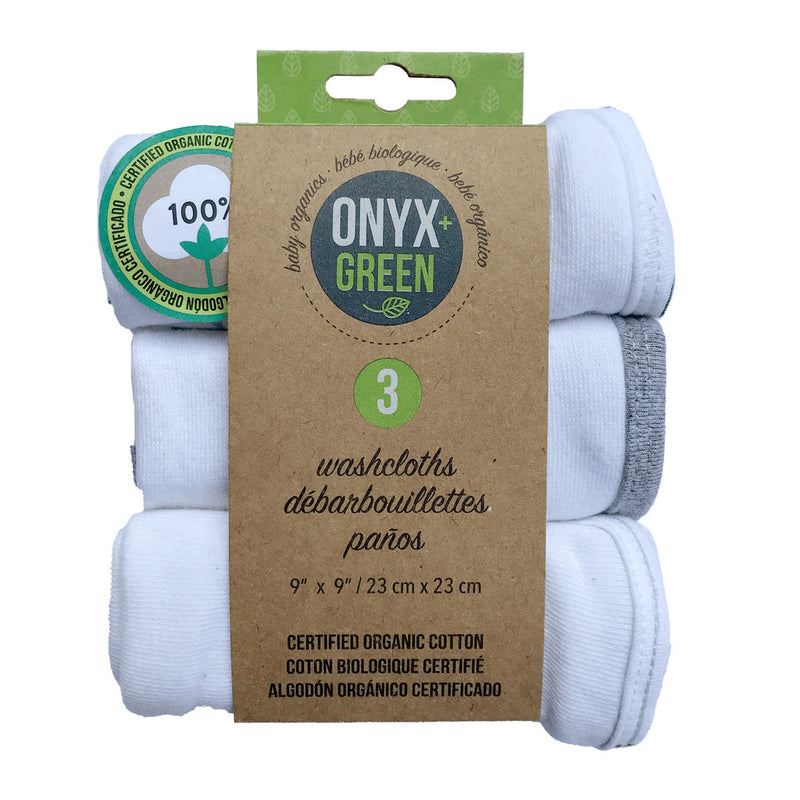 ORGANIC COTTON BABY WASHCLOTHS (3PC SET)