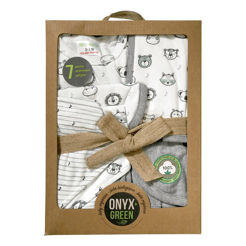 ORGANIC COTTON BABY GIFT SET (7PC SET)