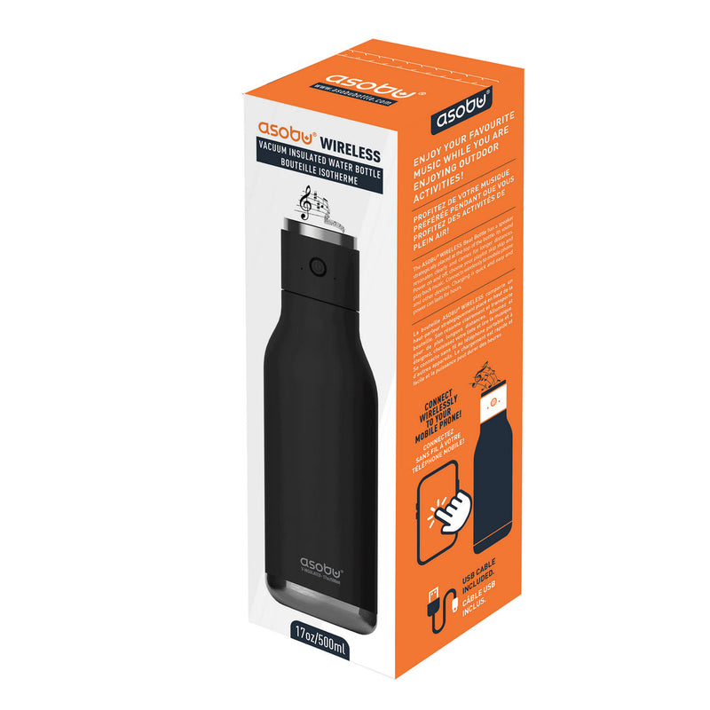 BLUETOOTH SPEAKER WATER BOTTLE (BLACK)