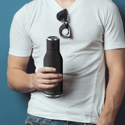 BLUETOOTH SPEAKER WATER BOTTLE (BLACK)