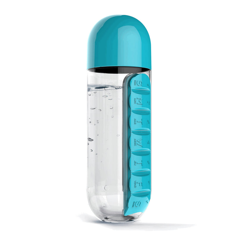 PILL ORGANIZER BOTTLE (BLUE)