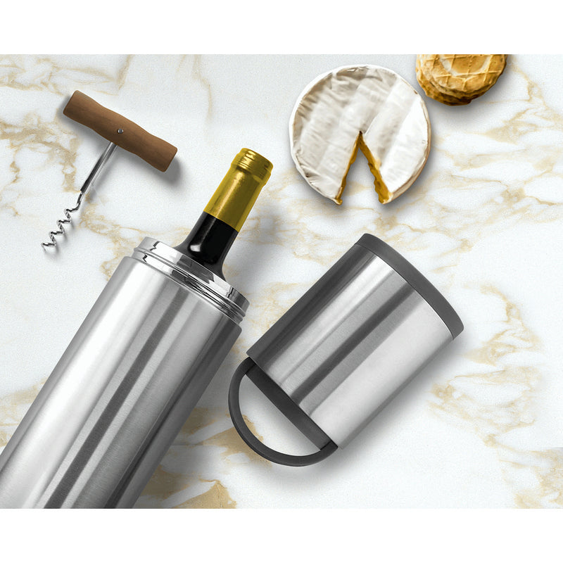 PORTABLE WINE CHILLER (SILVER)