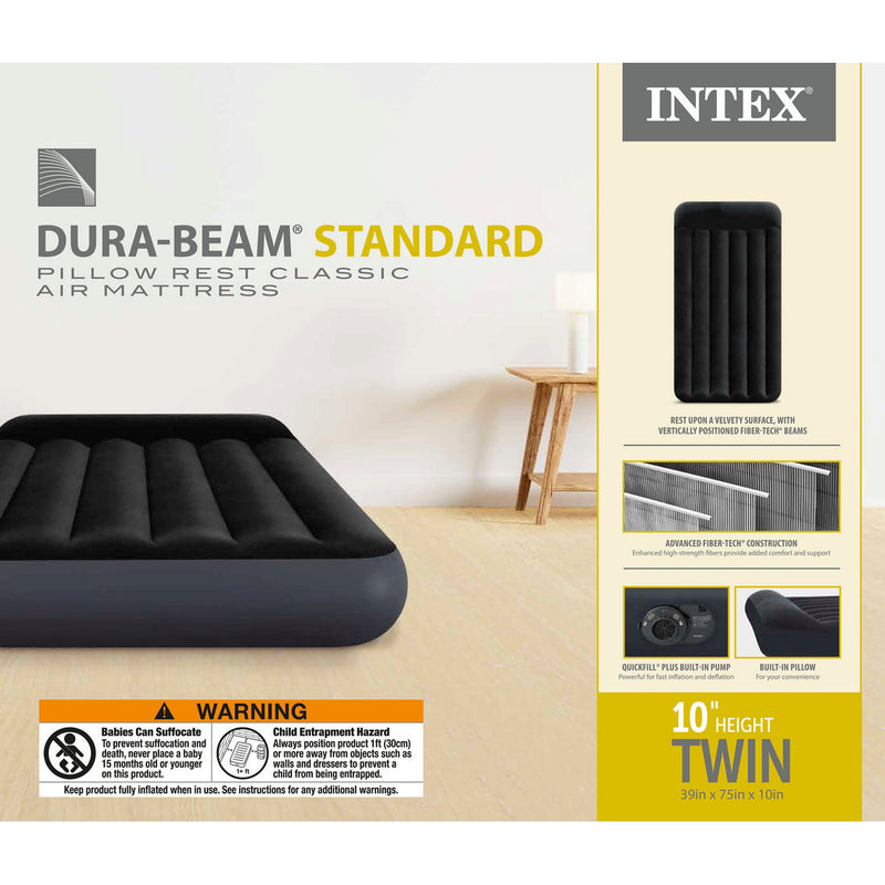 TWIN PILLOW REST CLASSIC AIRBED W/ FIBER-TECH RP