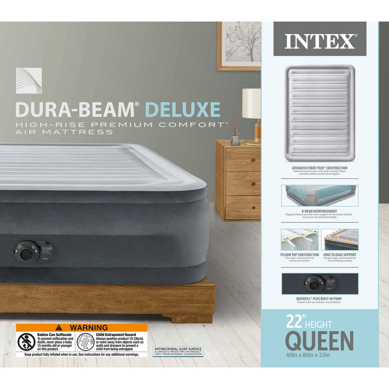 QUEEN COMFORT-PLUSH AIRBED WITH FIBER-TECH RP